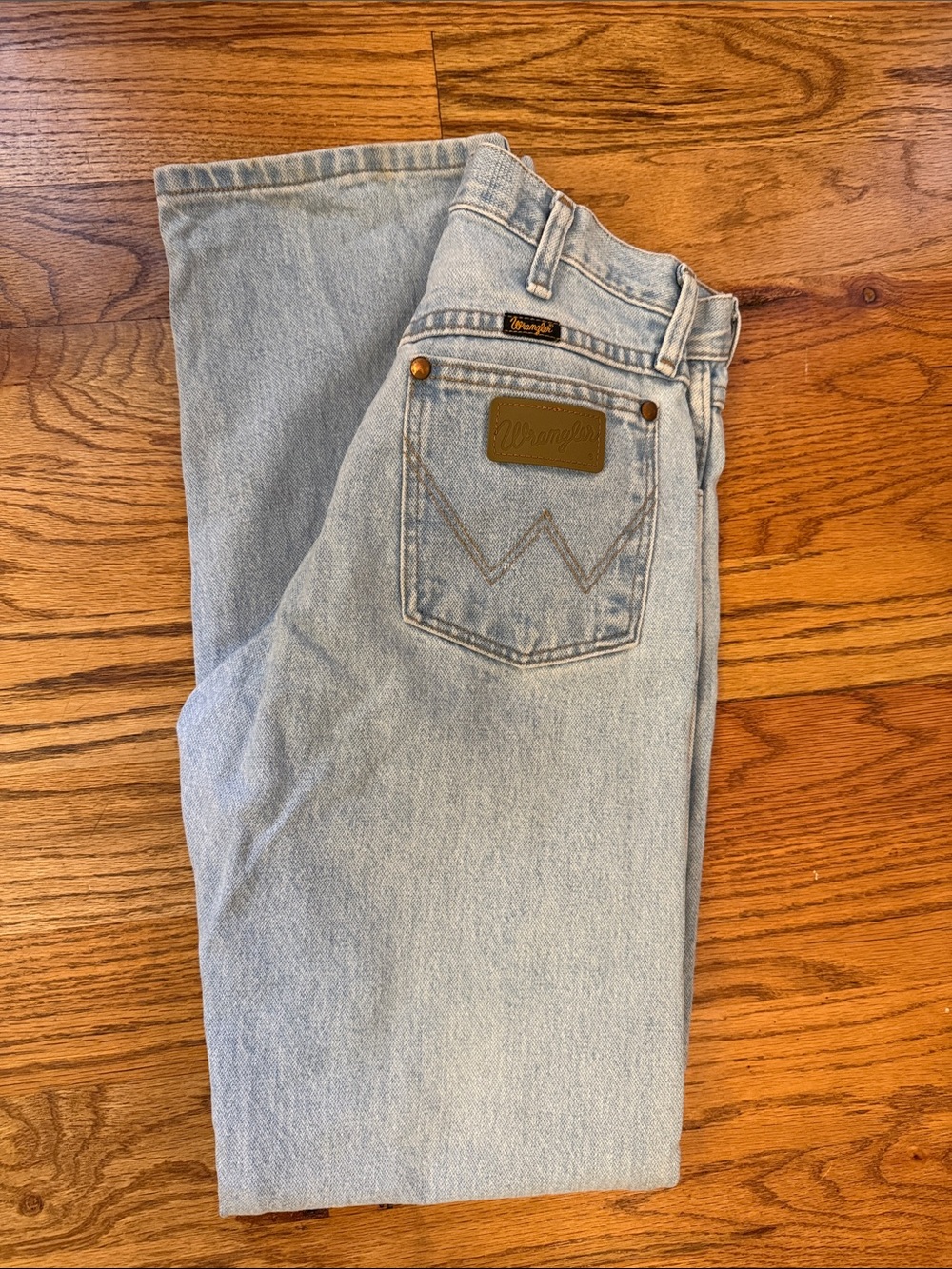 Wrangler Men's Light Blue cowboy cut regular Fit Jeans 28x34